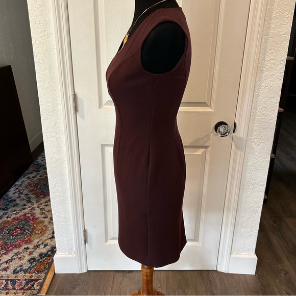 White House Black Market Maroon Dress - Picture 3 of 7